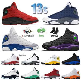 2023 Designer 13 Basketball Shoes High quality Jumpman Sneakers Barons Alternate 13s Mens Womens French Blue Flint Hyper Royal Del Sol 13s Sports JORDON