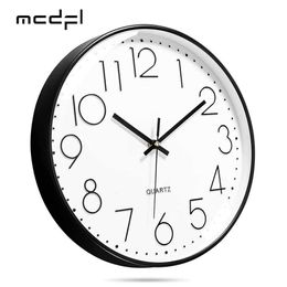 Wall Clocks MCDFL Modern Silent for Living Room Minimalist Watch Battery Operated Home Decor Luxury Analogue Clock Bedroom Office 221203