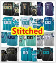 Stitched Basketball Jersey Kelly 12 Oubre Jr. Gordon 20 Hayward Terry 3 Rozier III LaMelo 1 Ball Mason Plumlee Cody Martin Dennis Smith Jr. Jalen McDaniels Nick Richards