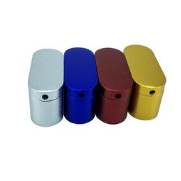 Cool Aluminium Alloy Fold Folder Pipes Dry Herb Tobacco Philtre Silver Screen Smoking Tube Portable Double-deck Handpipes Hand Cigarette Holder