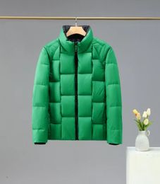 2022 İngiliz Klasik Retro Erkekler Down Ceketler Kış Pure Renkli İş Ceket Parker Rüzgar Geçidi M-3XL Yeşil