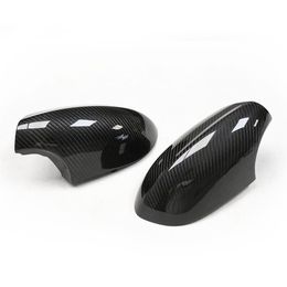 For bm-w 1M E82 E92 E93 E90 M3 Car Rearview Mirror Cover Side Wing Protect Frame Covers Carbon Fibre Style Trim Shell