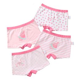 Panties 3 12 yrs Children Girls Cotton Underwear Panty Boxer Baby Kids Lovely Cute Underpants 4pcs lot 221205