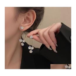 Dangle Chandelier Luxury Rhinestone Dangle Earring Women Party Jewellery Earrings Plated Sier Gold Autumn Winter 5929 Q2 Drop Deliver Dh9Kf