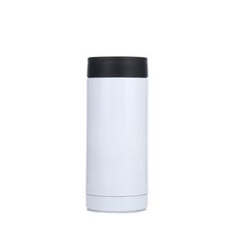 Mugs Heat Sublimation Diy Cans Cooler Stainless Steel Mugs Double Wall Beverage Cold Keeper 12Oz Slim Straight Cup Insator 1915 V2 D Dhtin