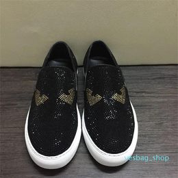 Rhinestone Shoes Men Loafers Handmade Boat Shoes Dress 09 New Luxury Italian Designer Metal Letter Buckle Slip On Casual Leather For Mens 38-45