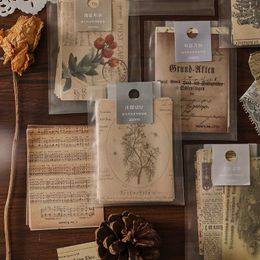 pcs Vintage old newspaper plants Material Paper Decorative Stationery Scrapbooking Diary Album Lable Junk Journal Planner