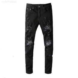 Men's Jeans 20ss Mens Designer Distressed Ripped Biker Slim Fit Motorcycle Denim for Men s Top Quality Fashion Jean Mans Pants Pour Hommes #649yy6r