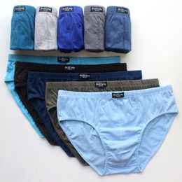 Panties 5 pcs Cotton teen briefs Men s underwear Boys waist shorts Youth sweat absorbent breathable bottoms 221205