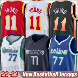Basketball Jerseys Luka 77 41 Doncic Dirk Nowitzki basketball jerseys Trae Young Dejounte Murray 11 5 xcb45