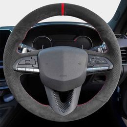 Customised Car Steering Wheel Cover Non-Slip Suede Original Steering Wheel Braid For Cadillac CT5 XT5 XT4 ATSL CT6 XT6 CT4