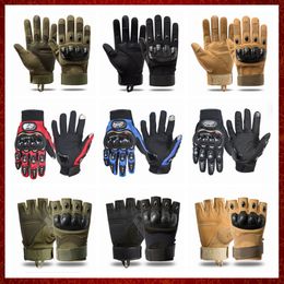 ST990 Summer Motorcycle Gloves Breathable Full Finger Military Glove Non-slip Outdoor Sport Glove Motocross Protective Glove Men Women
