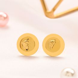 Charm 18K gold-plated 925 silver earring Famous designer earrings Fashion Jewellery Girl lion love earrings Stainless steel luxury Design for women party accessories