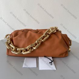 Top Brand Fashion personality trend wrist Bag Calfskin Material Storage Crossbody One Shoulder Cloud Bag
