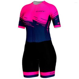 Racing Sets Brazil ERT Sport Women's Short Sleeve Cycling Skinsuit Female Jumpsuit Summer Macaquito De Ciclismo Feminino Triathlon