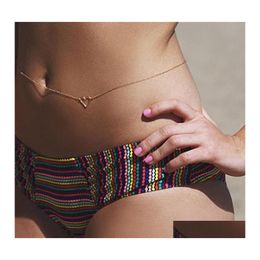 Belly Chains Simple Boho Body Chain Jewelry Beach Waist Belly Bikini For Women And Girls C3 Drop Delivery Dhhn5
