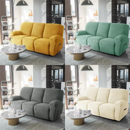 Chair Covers Polar Fleece Recliner Sofa Relax Lazyboy Armchair Cover Elastic Furniture Protector For Living Room 1/2/3 Seater