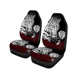 Car Seat Covers 2pcs For SUV Gift Four Seasons Comfortable Interior Accessories Thicken Print Protetors Durable Front Row