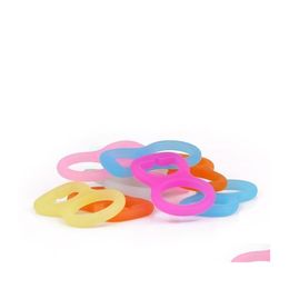 Novelty Items Sile Pacifier Adapter Rings Safty Mti Colour Mam Pacifiers Connect Clips Holder For Button Style Soft Easy Carry 1 28Ka Dhwen