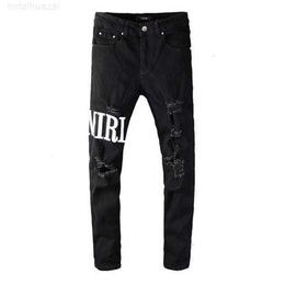 Men's Jeans 20ss Mens Designer Distressed Ripped Biker Slim Fit Motorcycle Denim for Men s Top Quality Fashion Jean Mans Pants Pour Hommes #649yopo