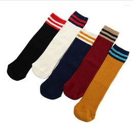 Women Socks YZ&BH 1PC Children's Tube Spring And Autumn Girls Stockings Korean Pile Cotton Half High Over-the-knee