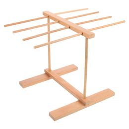 Other Kitchen Dining Bar Pasta Rack Drying Noodle Dryer Stand Hanger Spaghetti Hanging Holder Wooden Collapsible Foldable Homemade a hdh 221203