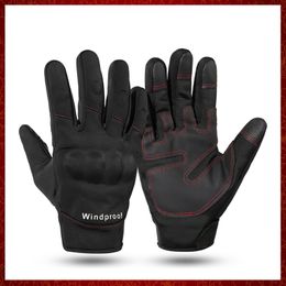 ST640 Winter Autumn Motorcycle Heating Gloves Touch Screen Windproof Skiing Riding Cycling Bicycle Moto Motorbike Protective Gear Men