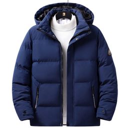 Men's Down Parkas Winter Cotton Padded Puffer Jacket With Hood Men Fashion Parka Jacket Autumn Clothing Warm Thicken Hooded Coats 221205