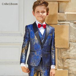 Suits Boys Costume Baby Boy Children Wedding For Blazer Kids Prom Formal Clothes Boy s Evening Dresses 221205