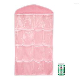 Storage Boxes 2pcs 16slots Clothing Organizer Rack For Closet Clear Hanging Sock Underwear Pantie Holder Wardrobe Portable