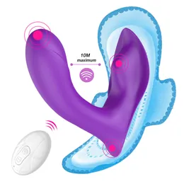 10 Speeds Panties Vibrators Clit Stimulate Wearable Dildo Vibrator Sex Toy For Adult Women Female Masturbator Remote Control