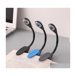 Night Lights Portable Travel Reading Night Light Mini Led Clip Books Lights Travels Bedroombook Read Lamp Child Christmas Gifts Drop Otz3J