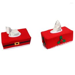 Christmas Decorations Year Merry Santa Claus Snowman Tissue Box Cover Table Decoration Home Decor