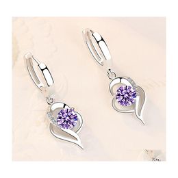 Dangle Chandelier Woman Fashion Jewelry High Quality Blue Pink White Purple Crystal Zircon Selling Earrings 5587 Q2 Drop Delivery Dhxpm