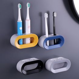 Toothbrush Holders Electric Holder Selfadhesive Stand Rack WallMounted Organizer Space Save Bathroom Accessories 221205
