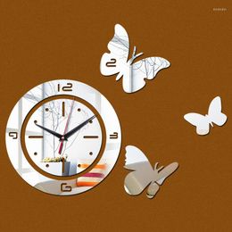 Wall Clocks Limited Time-limited With Clock Living Room Quartz Multi-piece Set Watch Mirror 3d Crystal