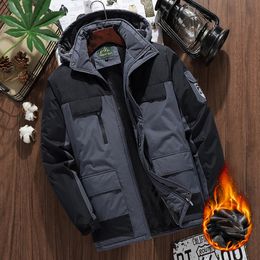 Men s Down Parkas Mens Winter Jackets Outwear Thicken Warm Casual Breathable Coats Windbreaker Sports Mountaineering Plus Size 9XL Clothes 221205