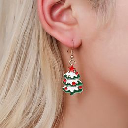 Dangle Earrings Christmas Snowman Bells For Women Girl Creative Elk Snowflake Tree Earring Party Jewelry Gift