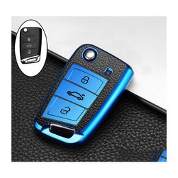 Car Key Car Key Case Er For Golf 7 Mk7 Tiguan Passat Skoda Octavia Kodiaq Karoq Seat Ateca Leon Drop Delivery Mobiles Motorcycles In Dh382