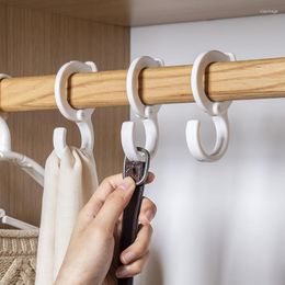 Hooks S-Shaped Card Position Hook Wardrobe Closet Household Punch-Free Snap Ring Coat Hat Tie Storage Rack