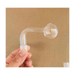 Smoking Pipes Thick Pyrex Glass 14Mm Male Joint Transparent Oil Burner Pipe Bowl For Rig Water Bubbler Bong Adapter Tobacco Nail 30M Dhhq3
