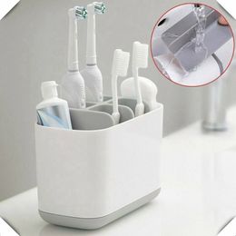 Toothbrush Holders Electric Toothbrush Holder Large Bathroom Caddy Storage Organiser Bath Storage Rack Accessories Wholesale 221205