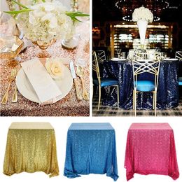 Table Cloth Rectangular Square Sequin Tablecloth Glitter Embroidered Wedding Christmas Festival Party Deco