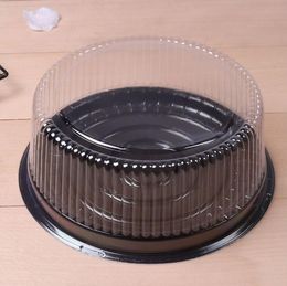 wholesale big round cake box/ 8 inches cheese box /clear plastic cake container / big-cake holder SN430