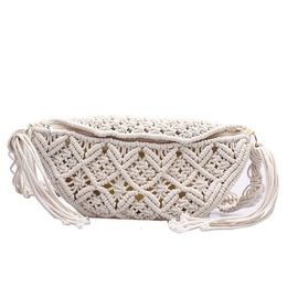 Waist Bags Female Summer Beach Macrame Braid Bohemian Fanny Pack Fashion Crochet Gypsy Aztec Ibiza Ethnic Bum Belt 221203