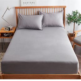 Bedding sets Cotton Elastic Fitted Sheet Soft and Thick Mattress Cover Adjustable Linens Protector for Single Double King Queen 221205