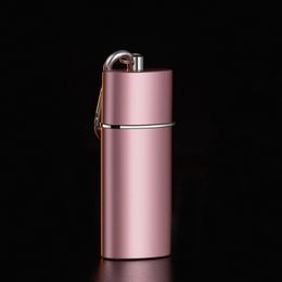 Mini Colorful Metal Alloy Portable Pocket Keychains Ashtray Tobacco Cigarette Holder Soot Seal Extinguish Smoking Container Case Telescoping COOL Ashtrays