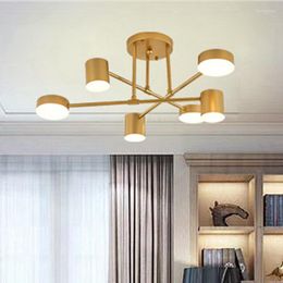 Ceiling Lights Modern Creative Romantic Golden Bedroom Minimalist Personality Living Room Dining Lamps