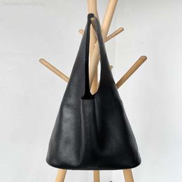 The Row Bags Bag Best-quality Tote Designer Leather Small Simple Style Litchi Grain Cow Leather Shoulder Bag Large Capacity Handbagclassic Tote Bag Fa4 Oofn