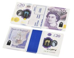 Prop Money Toys Uk Pounds GBP British 10 20 50 commemorative fake Notes toy For Kids Christmas Gifts or Video Film255R8708278